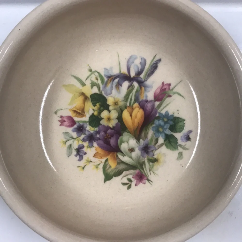 Bowls Pottery Vintage Shaker & Thangs Floral Pottery Bowls - Marshall, TX